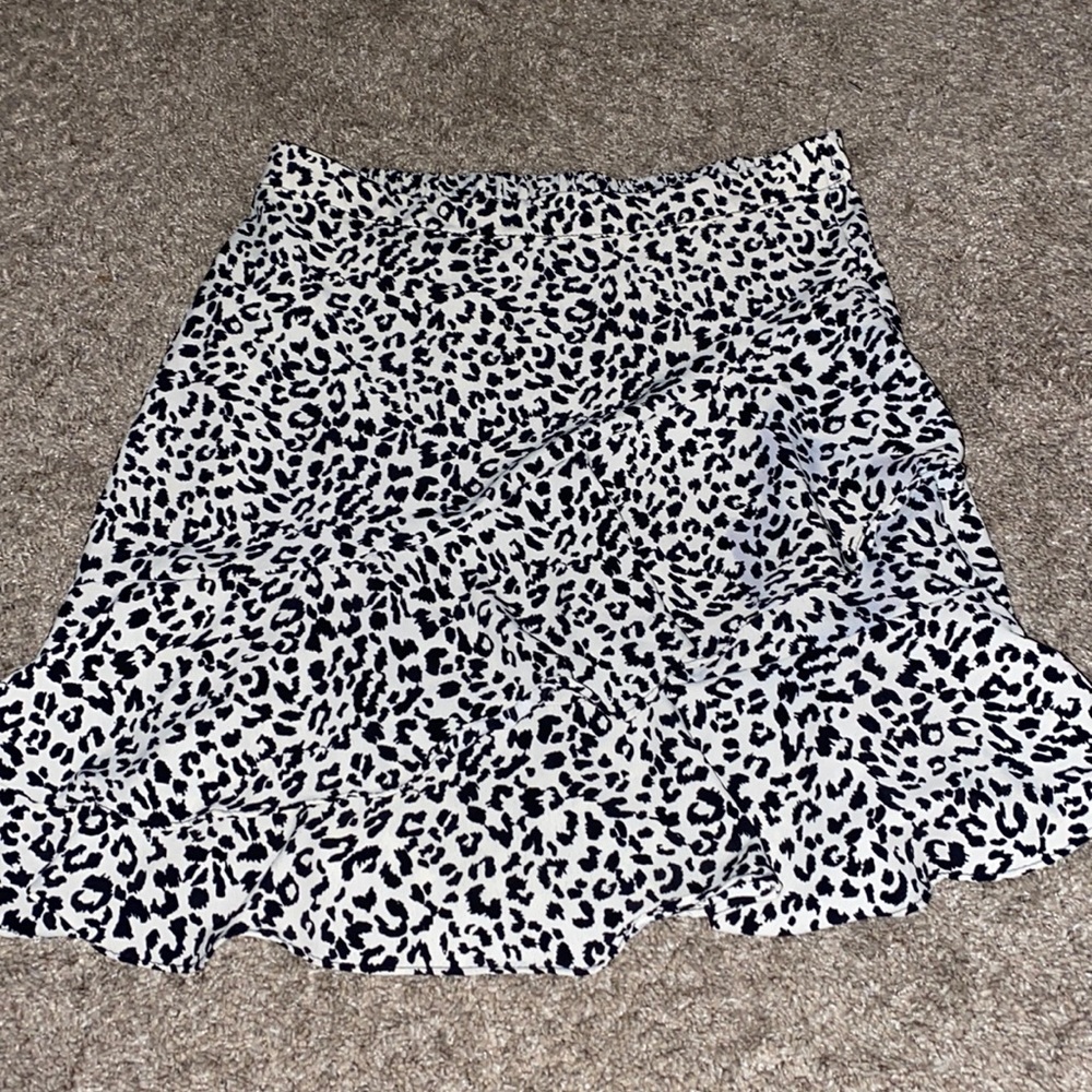 Cheetah print skirt
